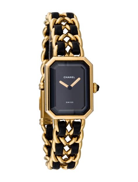 chanel vintage premiere watch price|chanel premiere watch gold.